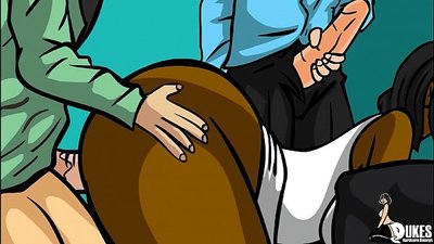 Elever har sex med svart lärare efter skolan